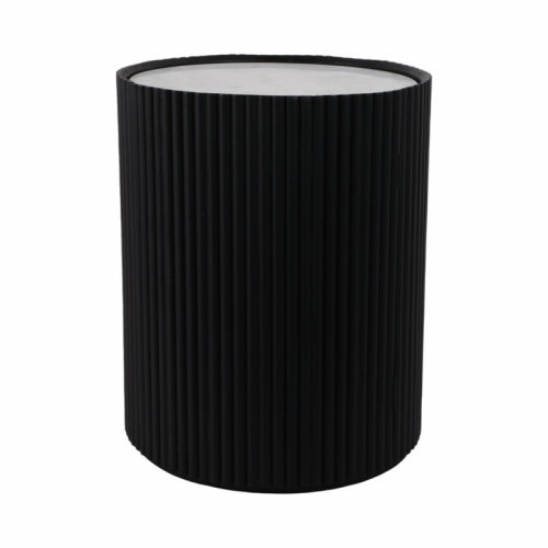Hokku Designs 20" Storage Accent Table Marble Top | Wayfair
