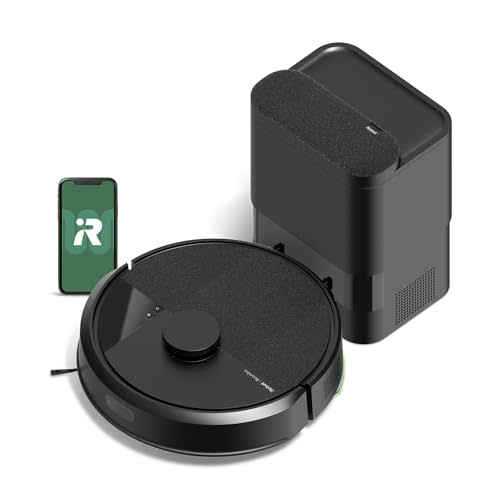 iRobot Roomba 105 Vac Robot Vacuum + AutoEmpty Dock - Self-Empties for 75 Days, Easy to use, Intense Power-Lifting Suction, LiDAR Navigation, Multi-Surface Cleaning, Cleans in Neat Rows
