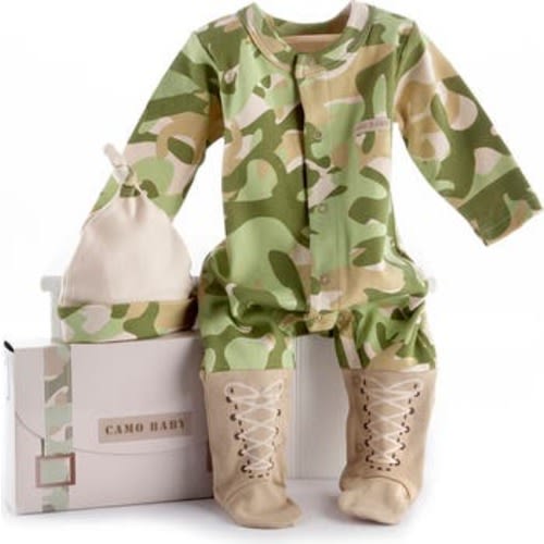 Big Dreamzzz Camo 2-Piece Cotton Sleeper Gift Set, 0-6M