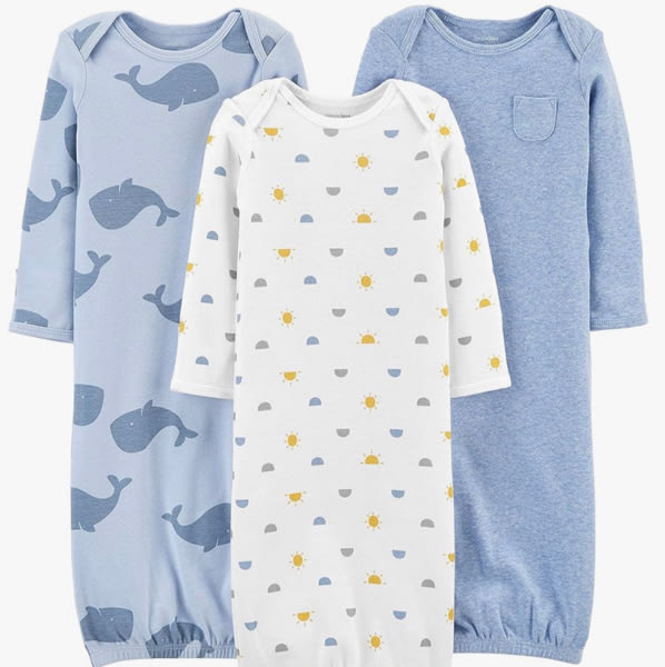 Simple Joys by Carter's baby-boys 3-pack Cotton Sleeper Gown