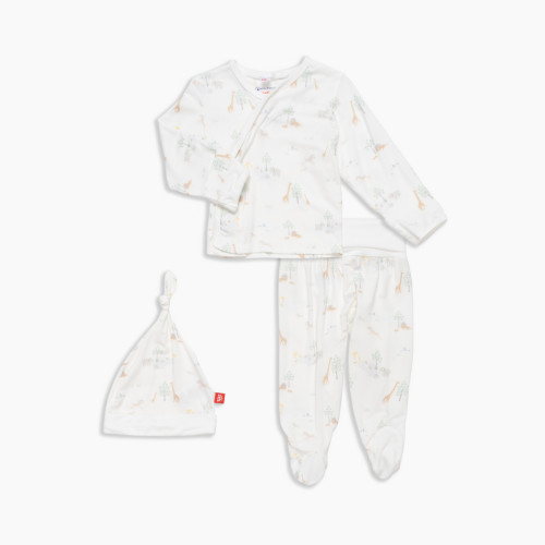 Magnetic Me Modal Magnetic Wrap 3-Piece Set - Serene Safari, 0-3 M