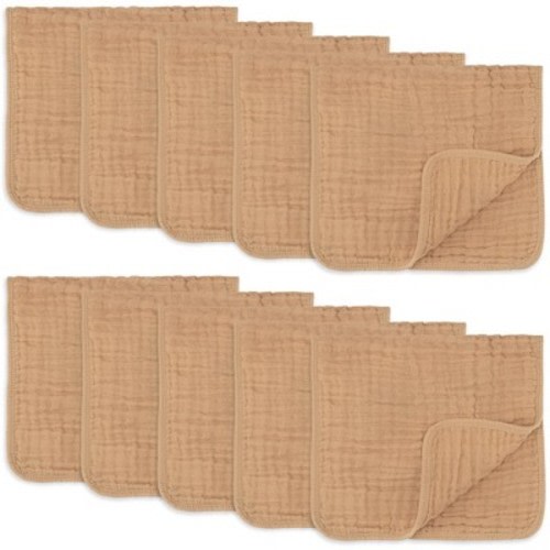 Muslin Burp Cloths Large 100% Cotton By Comfy Cubs