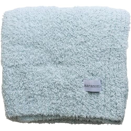 SARANONI Bamboni Luxury Baby Blanket | Plush Blanket for Infant Boys & Girls | Receiving Blanket 30” x 40” | Sky Blue