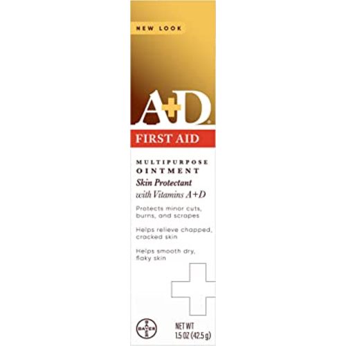 A+D First Aid Healing Ointment - Moisturizing Skin Protectant With Vitamins A & D - Repairs Scrapes, Wounds, Cracked Heels, Hands & Lips - Multipurpose Wound Ointment - 1.5oz
