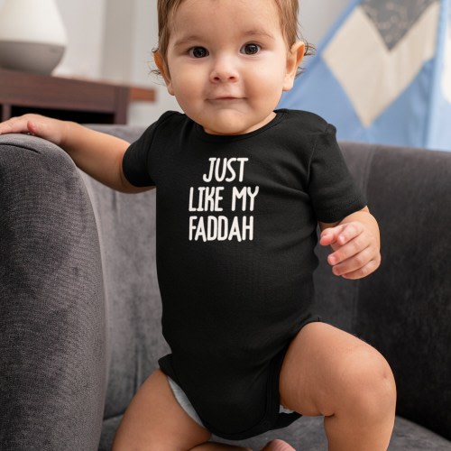 Just like my Faddah Onesie, Hawaii, Keiki, Hawaii Kids, Funny Hawaii, Gifts for Baby, Gifts for Baby Luau, Baby Shower Gifts,
