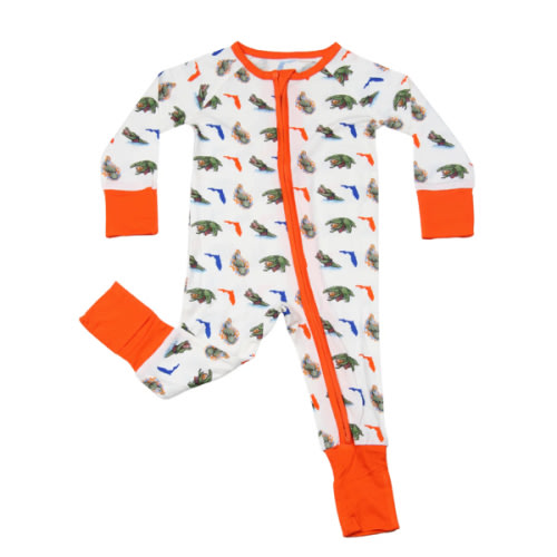 Florida State Shape Alligator Unisex Kids Pajamas – Barrel Down South