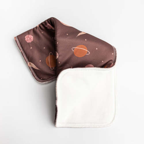 Kinder Cloth Diaper Co - 3-Layer Bamboo Cotton Bookfold Insert with Athletic Wicking Jersey