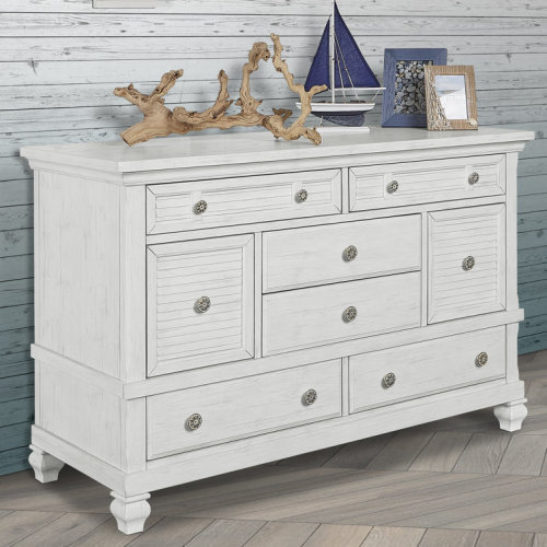 Cape May Solid Wood 54'' W 8 - Drawer Dresser