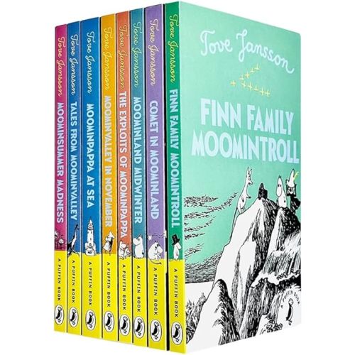 Tove Jansson Moomin Collection 8 Books Set (The Exploits of Moominpappa,Tales from Moominvalley,Moominvalley in November,Moominsummer Madness,Moominland Midwinter,Finn Family Moomintroll & More) Paperback – June 23, 2023