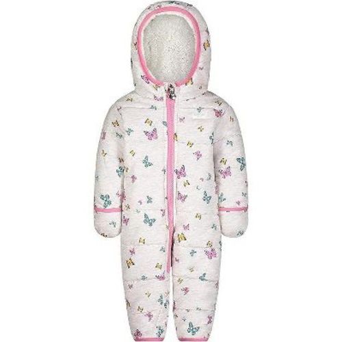 Oshkosh B'gosh Baby Girls Cozy Lining One Piece Pram Suit, White/butterflies, 3/6 Months