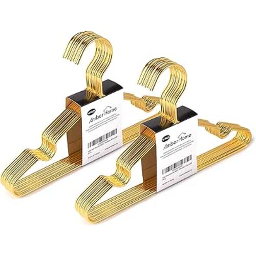 20 Pack 12 Inch Gold Kids Baby Hangers