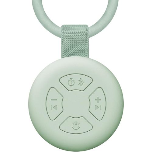 Portable Baby Sound Machine [White Noise for Babies Kids Adults][Supports Bluetooth audio playback][Timer Function][12 Soothing Sounds] 15 Hours Battery Life, Travel,Shower,Clips on Baby Stroller.Mint