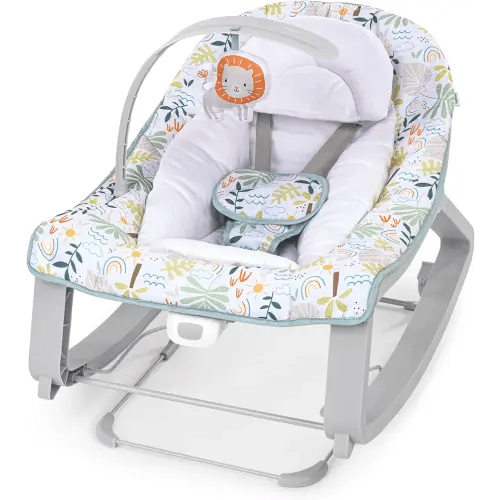 Ingenuity Keep Cozy 3-in-1 Grow with Me Vibrating Baby Bouncer Seat & Infant to Toddler Rocker, Vibrations & Toy Bar, 0-30 Months Up to 40 lbs (Madi)