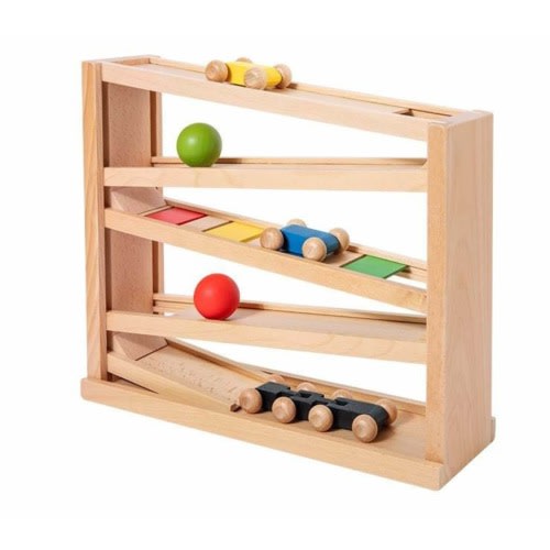 Montessori Car and Ball Tracker| Wooden Toy | Baby & Toddler Toy | Montessori Toy | Waldorf | Playtime