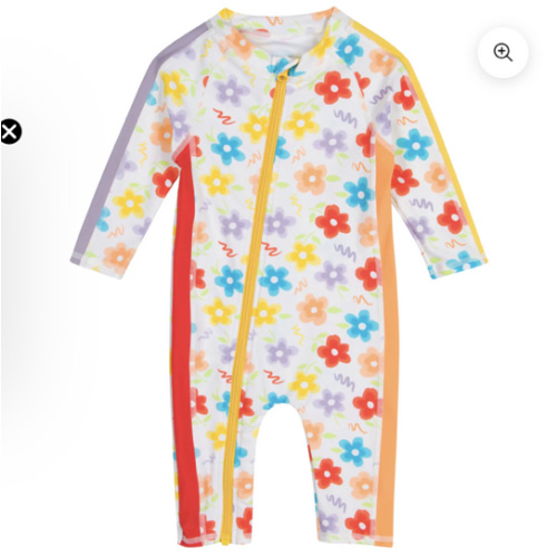 Sunsuit - Long Sleeve Romper Swimsuit | "Blossom"