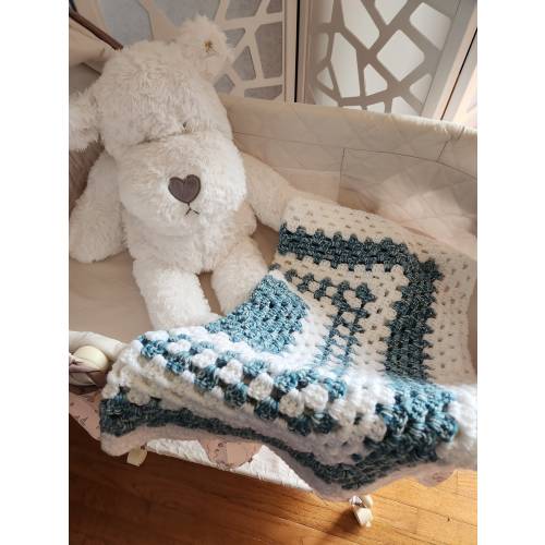Crocheted Baby Blanket, Baby Shower Gift, Baby Gift, Baby Blanket, Carriage Blanket, Car Seat Blanket,