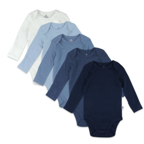 5-Pack Organic Cotton Long Sleeve Bodysuits | Honest Baby Clothing