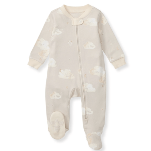 Good Night Sky Organic Cotton Sleep and Play Ice Flow