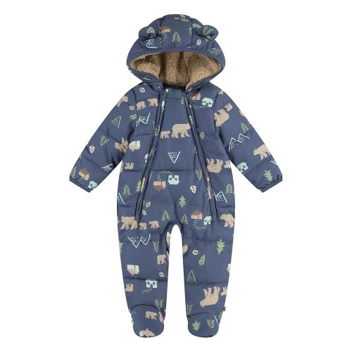 Huggies Unisex Baby Sherpa Lined Footed Snow Suit