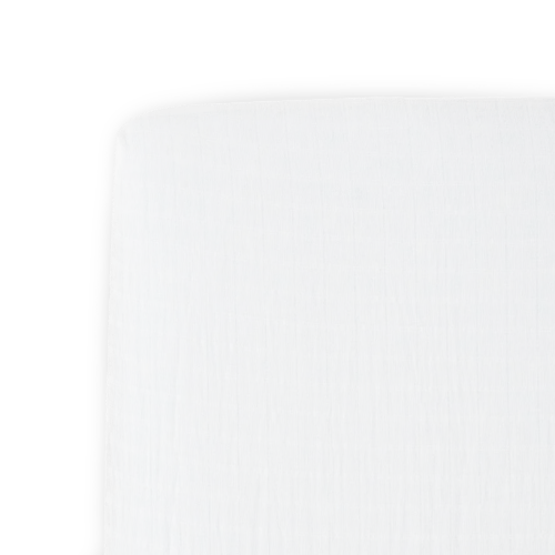 Cotton Muslin Crib Sheet - White