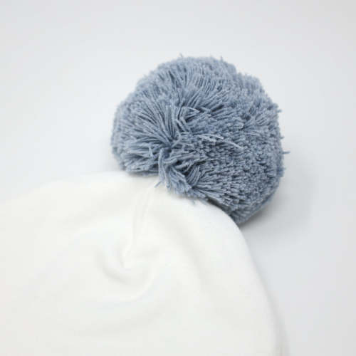 oh baby! Pom Hat - Fog on Cream