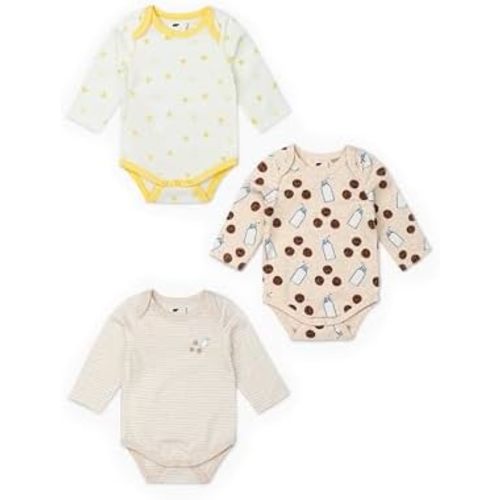 MONICA + ANDY Baby Organic Long Sleeve Jack and Jill Bodysuit