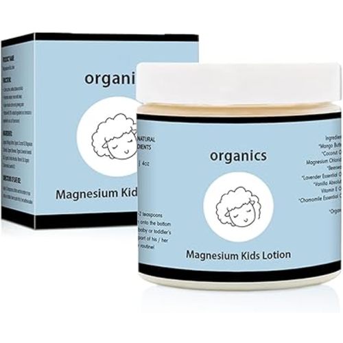 Magnesium Lotion for Kids, Magnesium Lotion For Sleep, Topical Magnesium Cream Helps Stay Calm at Bedtime and During The Night