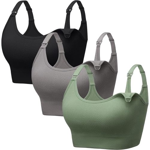 Angelhood Non-Padded Minimizer Nursing Bras for Breastfeeding Support Maternity Sports T-Shirt Bras Wireless Sleep Bralettes