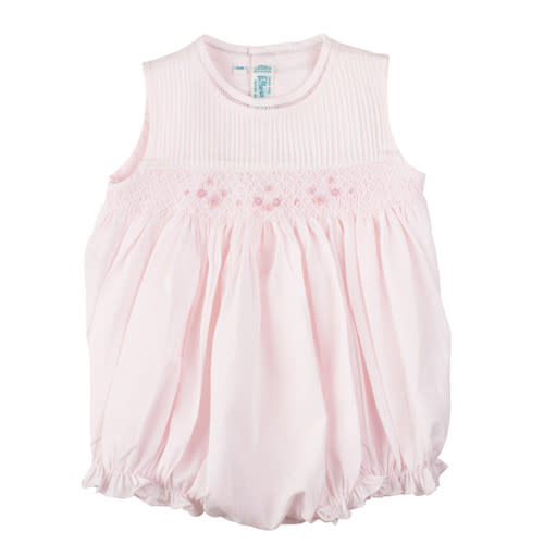 Smocked Sleeveless Bubble