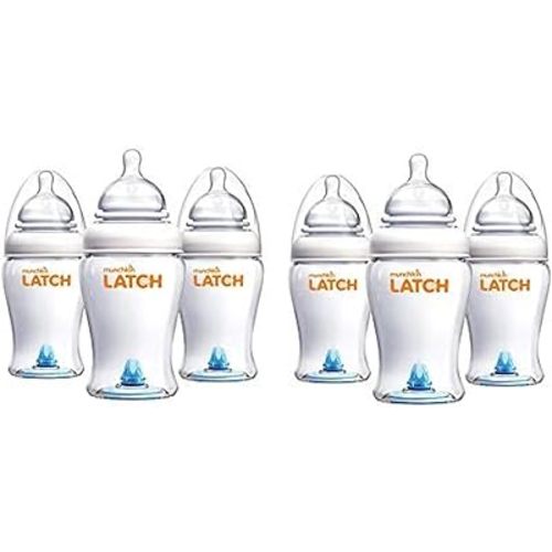 Munchkin Latch BPA-Free Bottle, 6 Count, 8 Ounce