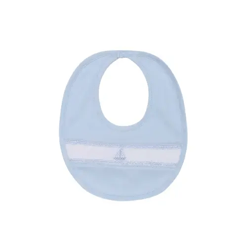 Sailboat Smocked Bib