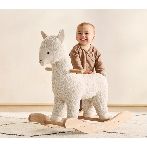 Alpaca Critter Plush Nursery Rocker