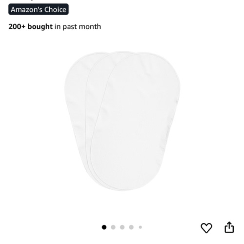 Boppy Changing Pad Liners, Pack of 3, White, Soft Terrycloth with Waterproof Backing Makes Wiggly Diaper Changes Easier and Comfy, for Quicker Cleanup of Changing Pads, Machine Washable and Dryable