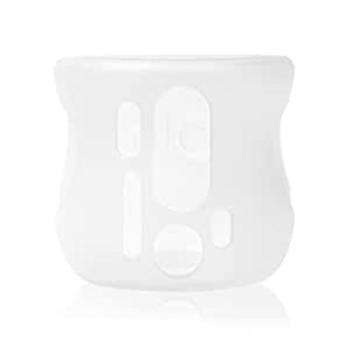 Olababy Silicone Sleeve for Avent Natural Glass Baby Bottles (4 oz, Translucent) - 4 Ounce