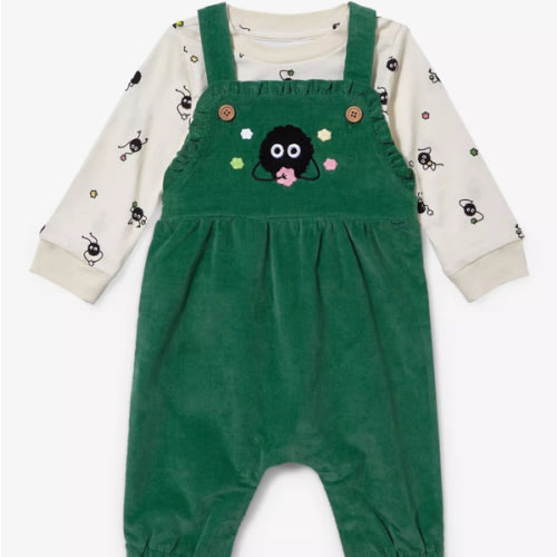 Studio Ghibli Spirited Away Soot Sprite Infant Shirt and Overall Set - BoxLunch Exclusive | BoxLunch