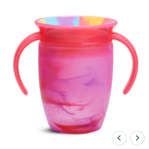Miracle® 360° Tropical Swirl Trainer Cup, 7oz | Baby Drinkware | Munchkin