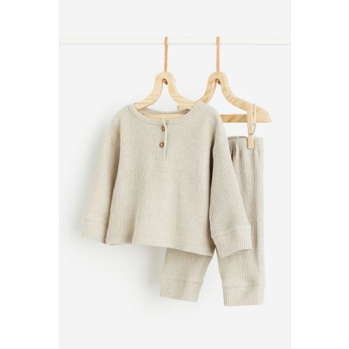 2-piece Waffled Set