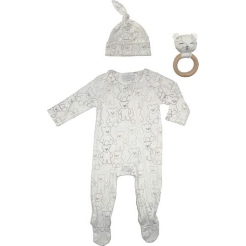 Toby Bear Friends Footie, Cap & Rattle Set | Nordstromrack