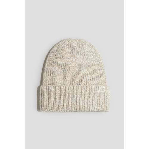 RIB-KNIT BEANIE