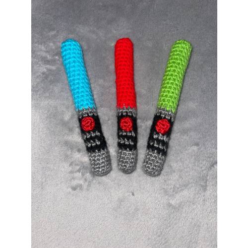 Crochet Light Saber Baby Rattle