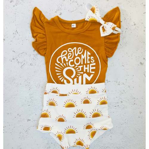 Sunshine Romper + Bloomers Set