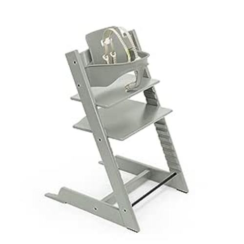 Amazon.com : Tripp Trapp High Chair from Stokke, Glacier Green - Adjustable, Convertible Chair for Children & Adults - Includes Baby Set with Removable Harness for Ages 6-36 Months - Ergonomic & Classic Design : Baby