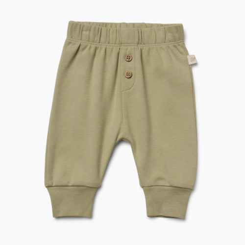 Tiny Kind Solid Organic Cotton Pants - Desert Sage, 0-3M