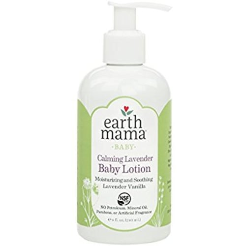Earth Mama Calming Lavender Baby Lotion with Organic Calendula, 8-Fluid Ounce