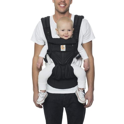 Ergobaby Omni 360 All-Position Baby Carrier for Newborn to Toddler with Lumbar Support & Cool Air Mesh (7-45 Lb), Onyx Black 6.18x9.13x10.43 Inch (Pack of 1)