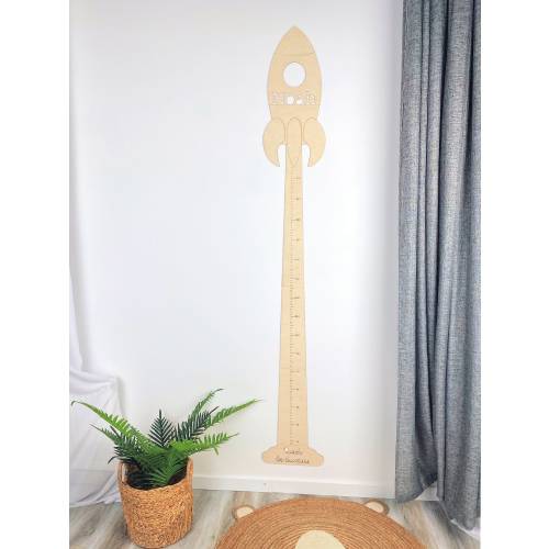 Rocket Growth Chart-personalized wooden height chart- Space Nursery Decor-baby shower gift