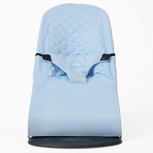 Fabric seat for Bouncer Compatible with Babyjörn Bouncer (Cover, seat): Balance, Soft & Bliss. Cover for Baby Bouncer. Baby seat for Hammock: Ergonomic. Hypoallergenic - Soft Blue