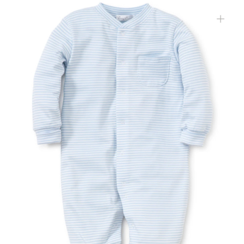 Simple Stripes Blue Footie