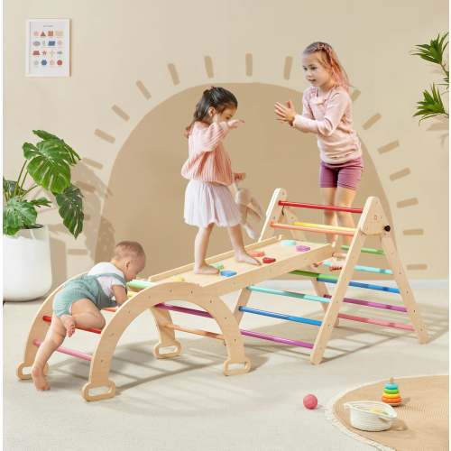 Tiny Land® 5-in-1 Rainbow Climbing Set