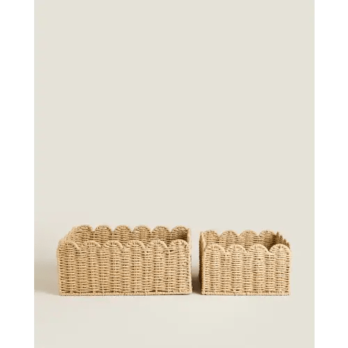 SCALLOPED BASKET | Zara Home United States of America